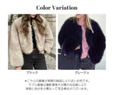 フェイクファーショート丈ジャケット