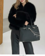 フェイクファーショート丈ジャケット