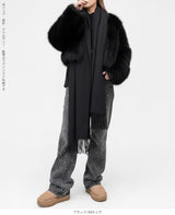 フェイクファーショート丈ジャケット