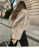 フェイクファーショート丈ジャケット