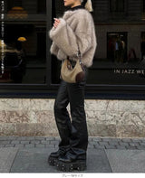 フェイクファーショート丈ジャケット