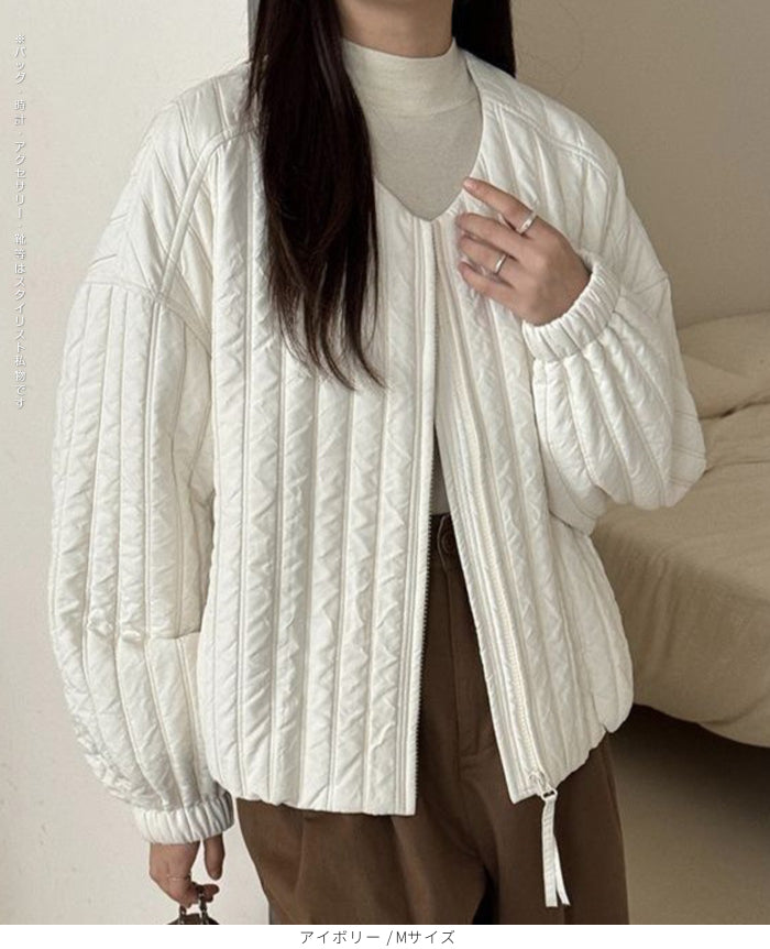 ゆったり＊中綿 大人のショートジャケット