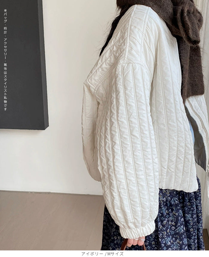 ゆったり＊中綿 大人のショートジャケット