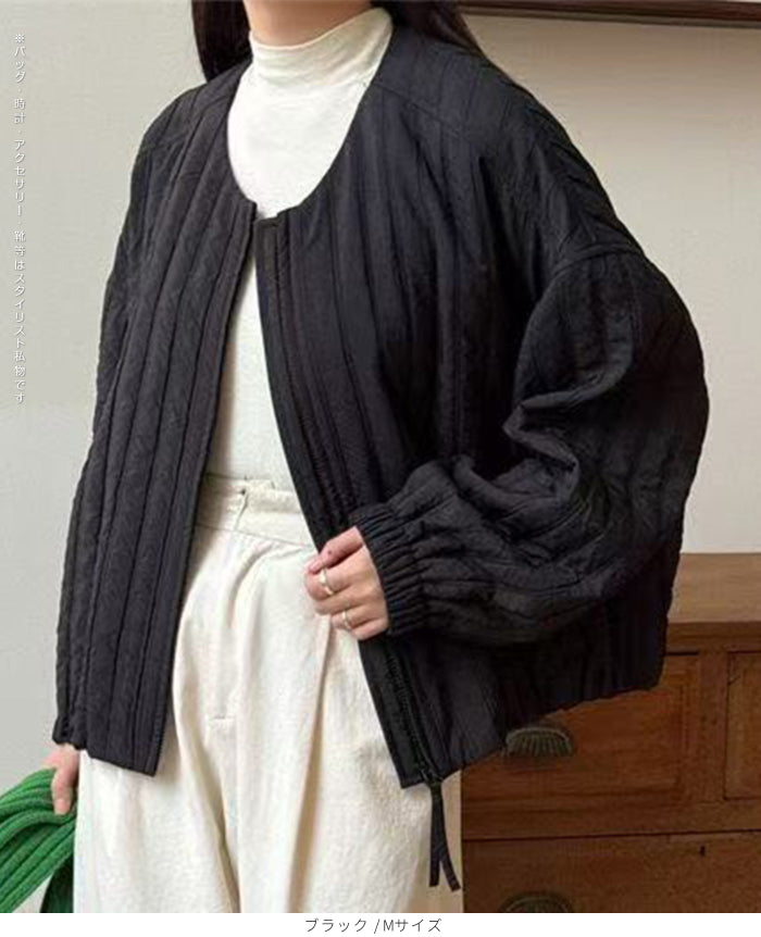 ゆったり＊中綿 大人のショートジャケット