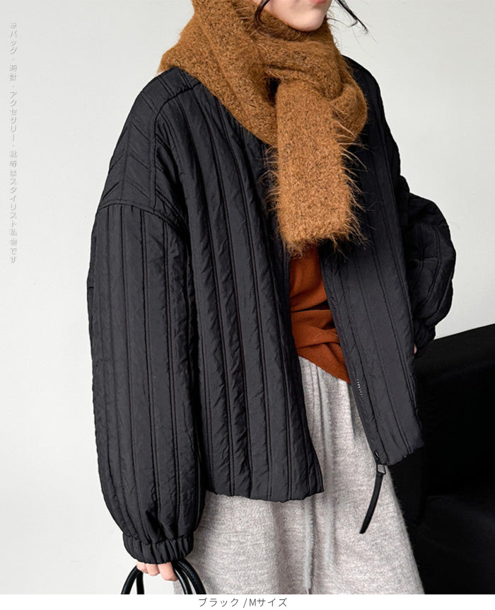 ゆったり＊中綿 大人のショートジャケット