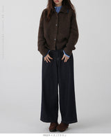 配色ニットカーディガン