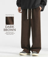 04color M/L/XLサイズ　裏起毛コーデュロイワイド＆ジョガーパンツ
