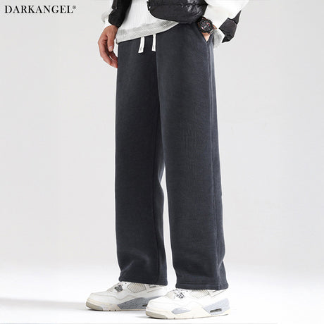 裏起毛コーデュロイワイドパンツ