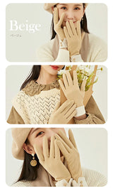 裏起毛 微起毛 スマホタッチ対応手袋