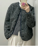 ボアフリースカーディガン