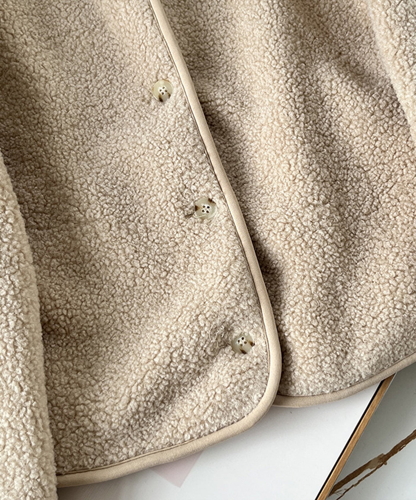 ボアフリースカーディガン