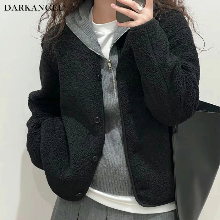 05color ボアフリースカーディガン