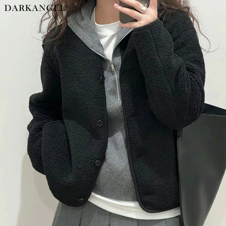 05color ボアフリースカーディガン