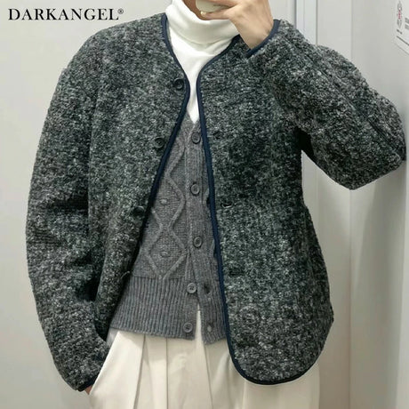 05color ボアフリースカーディガン