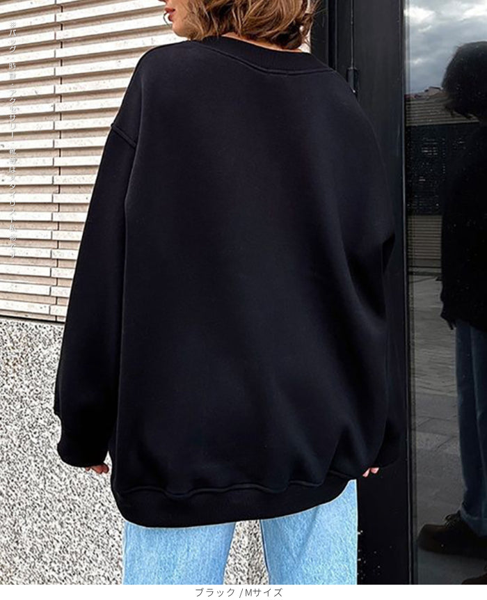 裏起毛スウェットプルオーバー