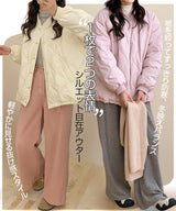 ドロストノーカラーキルティングジャケット