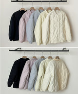 ドロストノーカラーキルティングジャケット