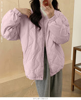 ドロストノーカラーキルティングジャケット