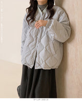 ドロストノーカラーキルティングジャケット