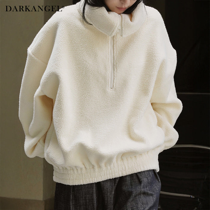 もこもこボアハーフジッププルオーバー – DARK ANGEL