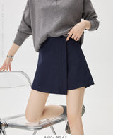 コーデュロイハイウエストスカートショートパンツ