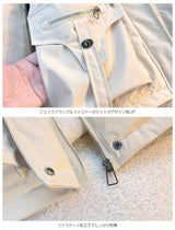 ボアライナー付きショート丈コート