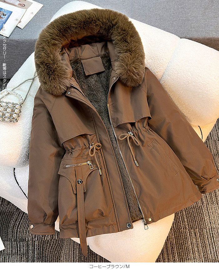 ボアライナー付きショート丈コート