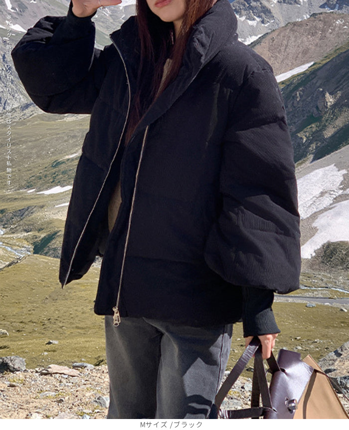 コーデュロイ中綿ジャケット