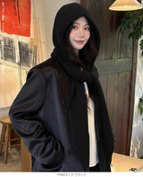 ストールリブニットフーディー