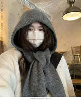 ストールリブニットフーディー