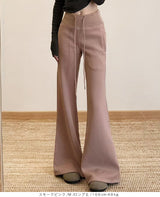 05color 選べる丈裏起毛美脚フレアパンツ