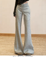 05color 選べる丈裏起毛美脚フレアパンツ
