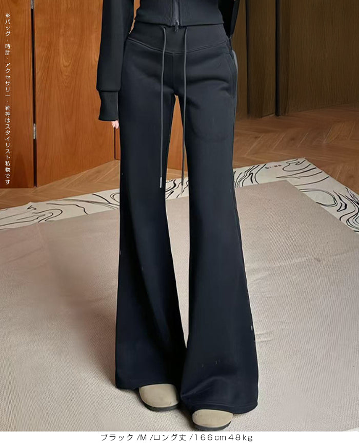 ダークモード　フレアパンツ 05color 選べる丈裏起毛美脚フレアパンツ – DARK ANGEL