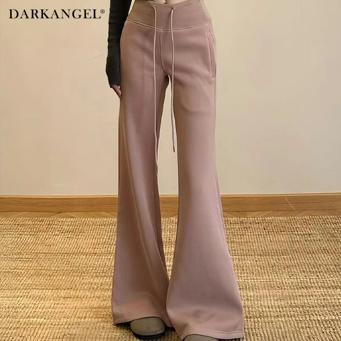 05color 選べる丈裏起毛美脚フレアパンツ