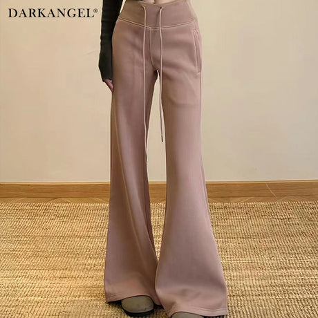 05color 選べる丈裏起毛美脚フレアパンツ