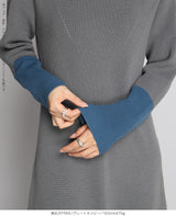 Aラインニットワンピース