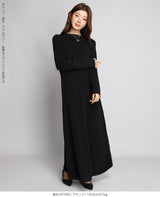 Aラインニットワンピース