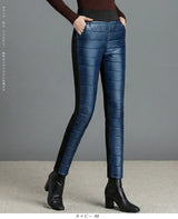 裏起毛防風キルティングパンツ