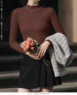 メロウフリルリブニット