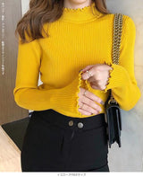 メロウフリルリブニット