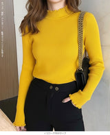 メロウフリルリブニット