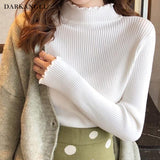 メロウフリルリブニット