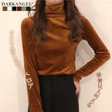 ベロアハイネックカットソー