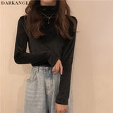 ベロアハイネックカットソー