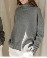 ゆったりハイネックニット