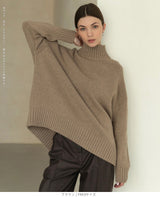ゆったりハイネックニット
