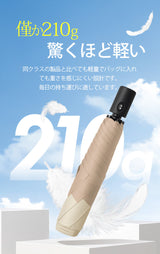 晴雨兼用コンパクト折りたたみ傘 自動開閉