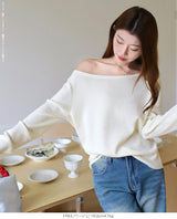 2wayオフショルダーニット