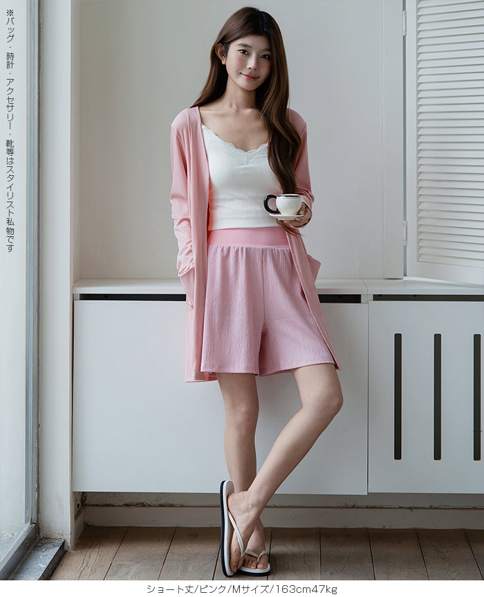 大人の上品さら涼腹巻付きステテコパンツ