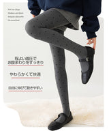 美脚体験・着圧ドット柄タイツ